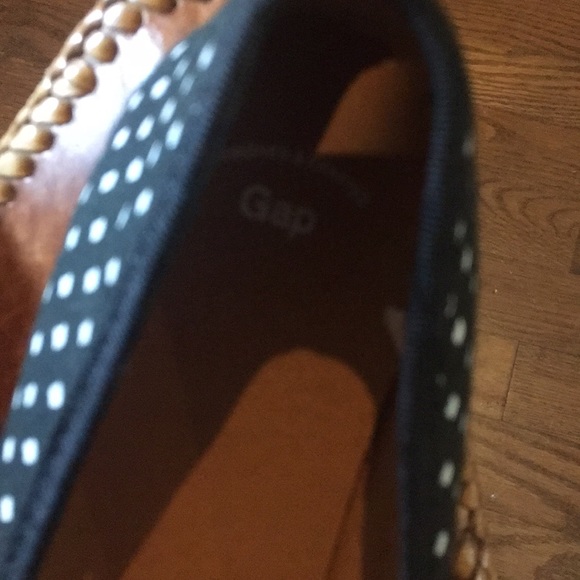 Gap black with white polka dots-  flats size 8 - Picture 3 of 5